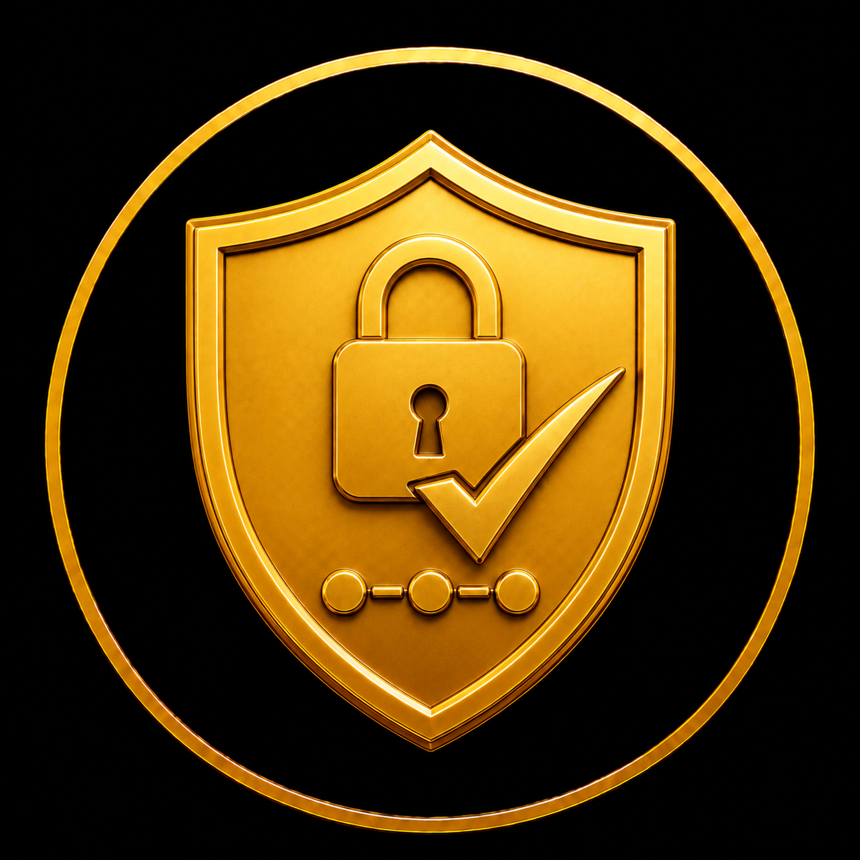Made in Germany DSGVO-konform gold shield icon