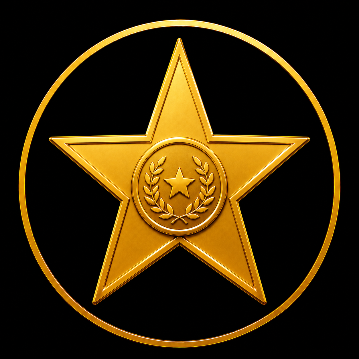 Gold star icon